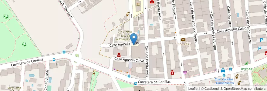 Mapa de ubicacion de Aparcabicis IES Francisco Tomás y Valiente en Spagna, Comunidad De Madrid, Comunidad De Madrid, Área Metropolitana De Madrid Y Corredor Del Henares, Madrid.