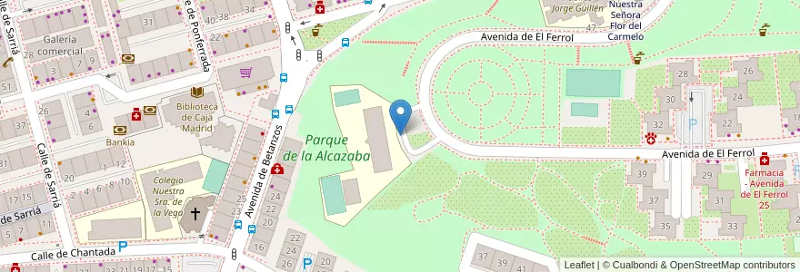 Mapa de ubicacion de Aparcabicis IES Gregorio Marañon en 西班牙, Comunidad De Madrid, Comunidad De Madrid, Área Metropolitana De Madrid Y Corredor Del Henares, Madrid.