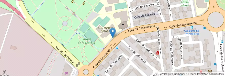 Mapa de ubicacion de Aparcabicis IES Joaquín Rodrigo en Spagna, Comunidad De Madrid, Comunidad De Madrid, Área Metropolitana De Madrid Y Corredor Del Henares, Madrid.