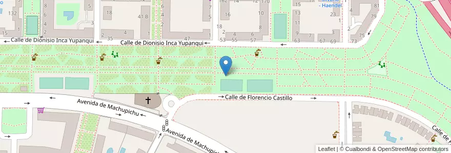 Mapa de ubicacion de Aparcabicis Instalación Elemental Machupichu en إسبانيا, منطقة مدريد, منطقة مدريد, Área Metropolitana De Madrid Y Corredor Del Henares, مدريد.