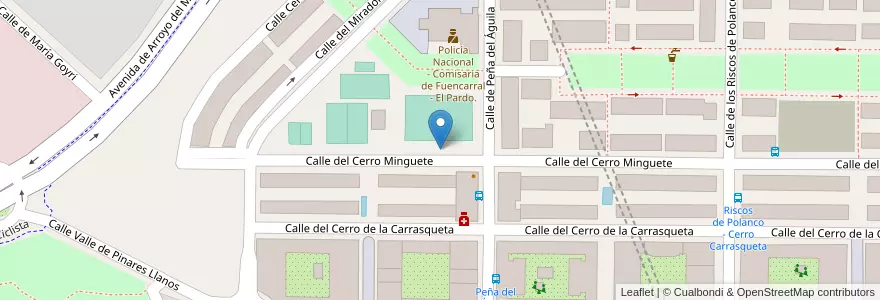 Mapa de ubicacion de Aparcabicis Instalaciones Deportivas básica municipal Mirador de la Reina en Spanien, Autonome Gemeinschaft Madrid, Autonome Gemeinschaft Madrid, Área Metropolitana De Madrid Y Corredor Del Henares, Madrid.