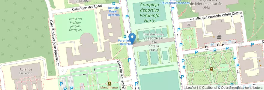 Mapa de ubicacion de Aparcabicis Instalaciones Deportivas Universidad Complutense Zona Norte en 스페인, Comunidad De Madrid, Comunidad De Madrid, Área Metropolitana De Madrid Y Corredor Del Henares, 마드리드.