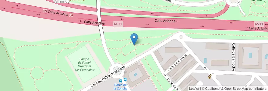 Mapa de ubicacion de Aparcabicis Interior del parque en Spanien, Autonome Gemeinschaft Madrid, Autonome Gemeinschaft Madrid, Área Metropolitana De Madrid Y Corredor Del Henares, Madrid.