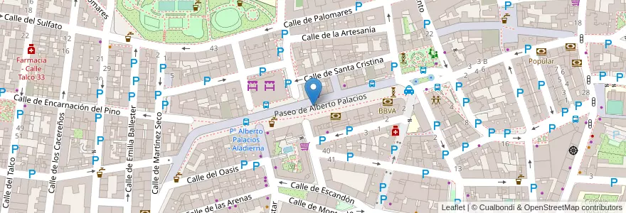 Mapa de ubicacion de Aparcabicis Mercado Municipal en Espanha, Comunidade De Madrid, Comunidade De Madrid, Área Metropolitana De Madrid Y Corredor Del Henares, Madrid.
