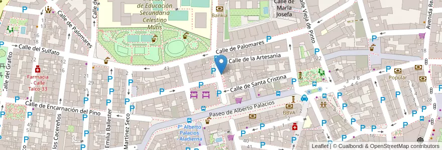 Mapa de ubicacion de Aparcabicis Mercado Municipal Villaverde Alto en Spain, Community Of Madrid, Community Of Madrid, Área Metropolitana De Madrid Y Corredor Del Henares, Madrid.