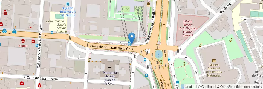 Mapa de ubicacion de Aparcabicis Ministerio de Fomento en إسبانيا, منطقة مدريد, منطقة مدريد, Área Metropolitana De Madrid Y Corredor Del Henares, مدريد.