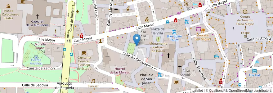 Mapa de ubicacion de Aparcabicis Oficina de Atención Integral al Contribuyente en Sepanyol, Comunidad De Madrid, Comunidad De Madrid, Área Metropolitana De Madrid Y Corredor Del Henares, Madrid.