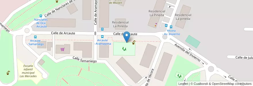 Mapa de ubicacion de Aparcabicis Parque en Spain, Community Of Madrid, Community Of Madrid, Área Metropolitana De Madrid Y Corredor Del Henares, Madrid.
