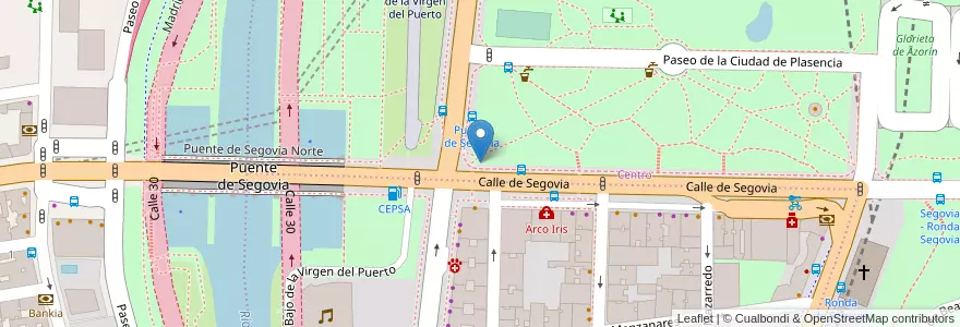 Mapa de ubicacion de Aparcabicis Parque de Atenas en اسپانیا, بخش خودمختار مادرید, بخش خودمختار مادرید, Área Metropolitana De Madrid Y Corredor Del Henares, مادرید.