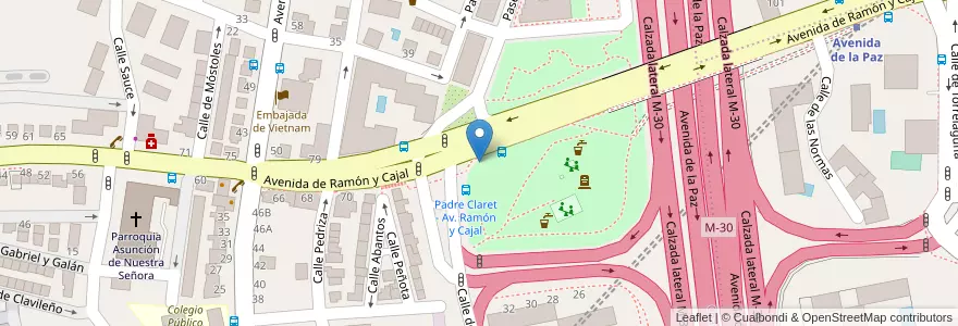 Mapa de ubicacion de Aparcabicis Parque Félix Rodríguez de la Fuente en 스페인, Comunidad De Madrid, Comunidad De Madrid, Área Metropolitana De Madrid Y Corredor Del Henares, 마드리드.