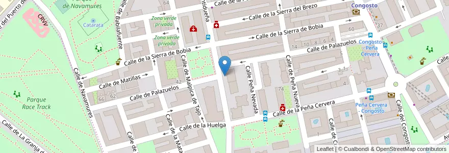 Mapa de ubicacion de Aparcabicis Servicios Sociales en Испания, Мадрид, Мадрид, Área Metropolitana De Madrid Y Corredor Del Henares, Мадрид.