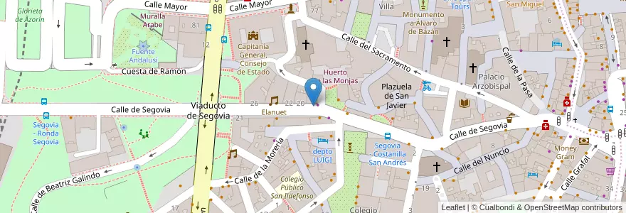 Mapa de ubicacion de Aparcabicis Tienda de bicis Otero en España, Comunidad De Madrid, Comunidad De Madrid, Área Metropolitana De Madrid Y Corredor Del Henares, Madrid.