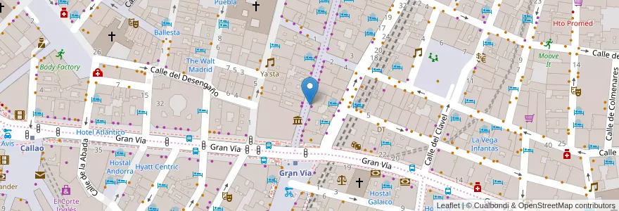 Mapa de ubicacion de Aparcabicis Zona peatonal Fuencarral en Испания, Мадрид, Мадрид, Área Metropolitana De Madrid Y Corredor Del Henares, Мадрид.