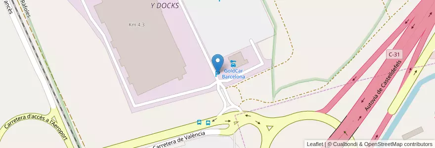 Mapa de ubicacion de Aparca&Go Express Aeroport de Barcelona en 스페인, Catalunya, Barcelona, Baix Llobregat, Sant Boi De Llobregat.