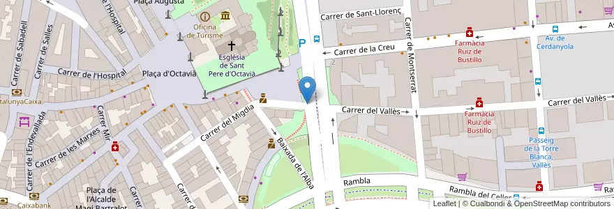Mapa de ubicacion de Aparcament del Monestir en İspanya, Catalunya, Barcelona, Vallès Occidental, Sant Cugat Del Vallès.