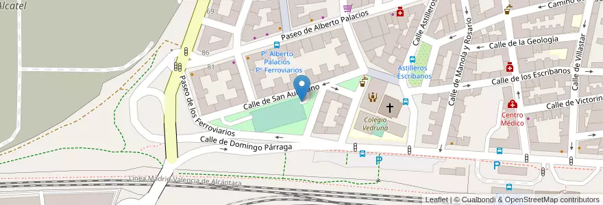 Mapa de ubicacion de Aparcamieno Residentes en إسبانيا, منطقة مدريد, منطقة مدريد, Área Metropolitana De Madrid Y Corredor Del Henares, مدريد.