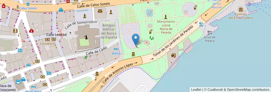 Mapa de ubicacion de Aparcamiento de la Plaza Alfonso XIII en Spanje, Cantabria, Cantabria, Santander, Santander.