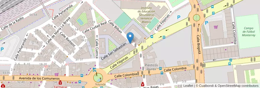 Mapa de ubicacion de Aparcamiento Dia Market en España, Castilla Y León, Salamanca, Campo De Salamanca, Salamanca.