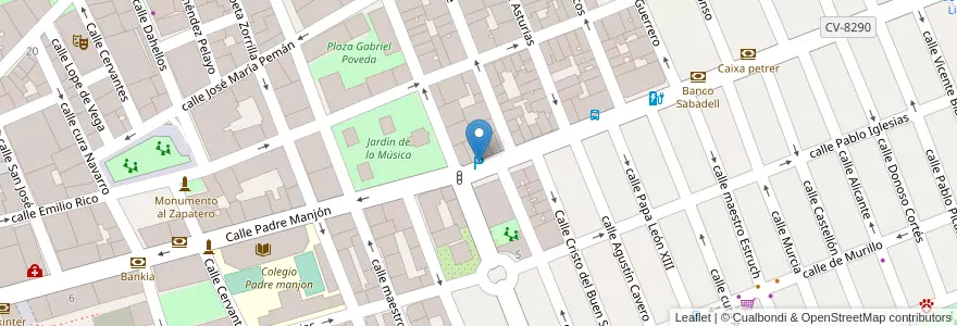 Mapa de ubicacion de Aparcamiento Gran Avenida en Испания, Валенсия, Аликанте, Виналопо-Митха, Elda.