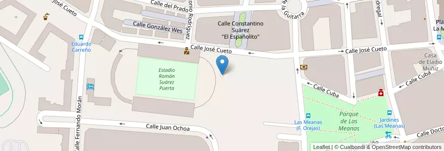 Mapa de ubicacion de Aparcamiento La Exposición en スペイン, アストゥリアス州, アストゥリアス州, Avilés.