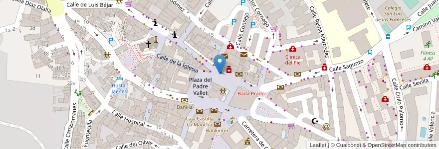 Mapa de ubicacion de Aparcamiento Plaza Padre Vallet en اسپانیا, بخش خودمختار مادرید, بخش خودمختار مادرید, Área Metropolitana De Madrid Y Corredor Del Henares, Pozuelo De Alarcón.
