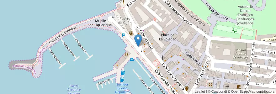 Mapa de ubicacion de Aparcamiento reservado para motos en スペイン.