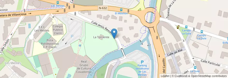 Mapa de ubicacion de Aparcamiento reservado para motos en España, Asturias / Asturies, Asturias / Asturies, Gijón/Xixón.