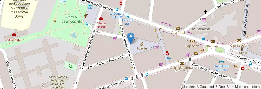 Mapa de ubicacion de Aparcamiento subterráneo en Spain, Rioja, Rioja, Logroño.
