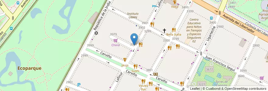 Mapa de ubicacion de Apart Car, Palermo en 阿根廷, Ciudad Autónoma De Buenos Aires, 布宜诺斯艾利斯, Comuna 14.