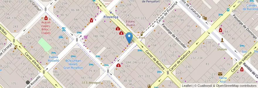 Mapa de ubicacion de Apeadero en 스페인, Catalunya, Barcelona, Barcelonès, 바르셀로나.