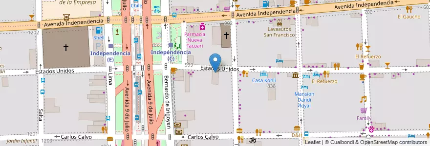 Mapa de ubicacion de Apejura, Constitucion en Аргентина, Буэнос-Айрес, Comuna 1, Буэнос-Айрес.