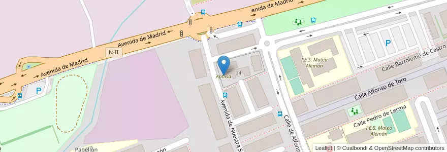 Mapa de ubicacion de Aphisa en Spain, Community Of Madrid, Community Of Madrid, Área Metropolitana De Madrid Y Corredor Del Henares, Alcalá De Henares.