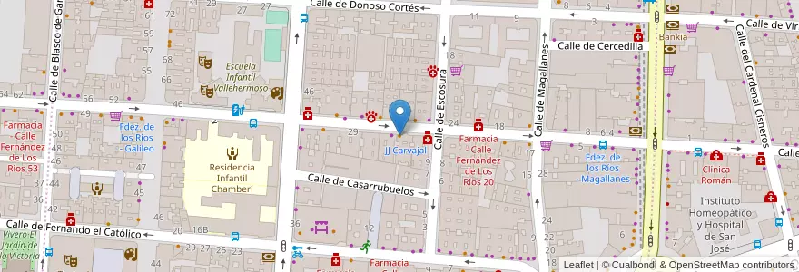 Mapa de ubicacion de Apolo en Espagne, Communauté De Madrid, Communauté De Madrid, Área Metropolitana De Madrid Y Corredor Del Henares, Madrid.