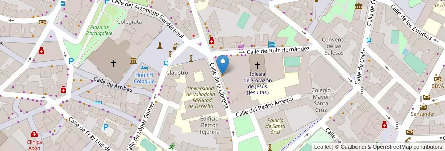 Mapa de ubicacion de Apple Rose en اسپانیا, Castilla Y León, Valladolid, Valladolid.