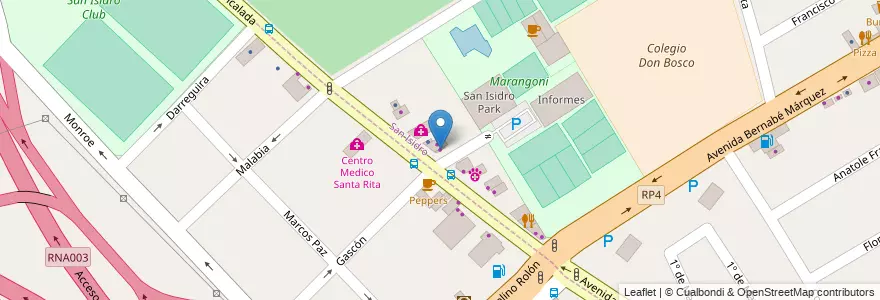 Mapa de ubicacion de Aprenda a Manejar en 阿根廷, 布宜诺斯艾利斯省, Partido De San Isidro, Boulogne Sur Mer.