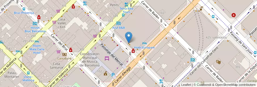 Mapa de ubicacion de aQuistoi en Sepanyol, Catalunya, Barcelona, Barcelonès, Barcelona.