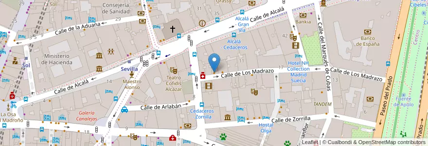 Mapa de ubicacion de Araldo en Испания, Мадрид, Мадрид, Área Metropolitana De Madrid Y Corredor Del Henares, Мадрид.