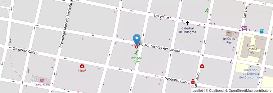 Mapa de ubicacion de Arandú en آرژانتین, استان انتره ریوس, Departamento Concordia, Distrito Suburbios, Concordia, Concordia.