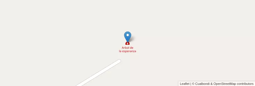 Mapa de ubicacion de Arbol de la esperanza en 阿根廷, La Pampa, Departamento Limay Mahuida, Comisión De Fomento De Limay Mahuida.