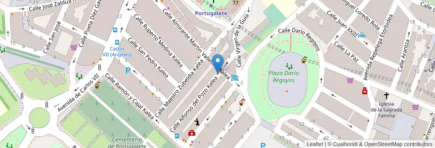 Mapa de ubicacion de Arboladi en スペイン, バスク州, Bizkaia, Bilboaldea, Portugalete.