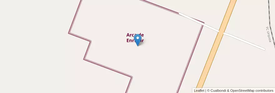 Mapa de ubicacion de Arca de Enrimir en アルゼンチン, エントレ・リオス州, Departamento Concordia, Distrito Suburbios, Concordia.