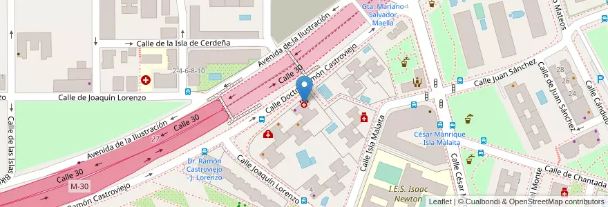 Mapa de ubicacion de Arca de Noé en 西班牙, Comunidad De Madrid, Comunidad De Madrid, Área Metropolitana De Madrid Y Corredor Del Henares, Madrid.