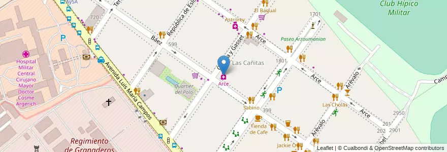 Mapa de ubicacion de Arce, Palermo en Argentina, Ciudad Autónoma De Buenos Aires, Buenos Aires, Comuna 14.
