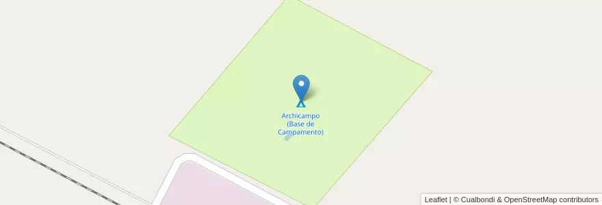 Mapa de ubicacion de Archicampo (Base de Campamento) en Argentina, Provincia Di Buenos Aires, Partido De San Pedro.