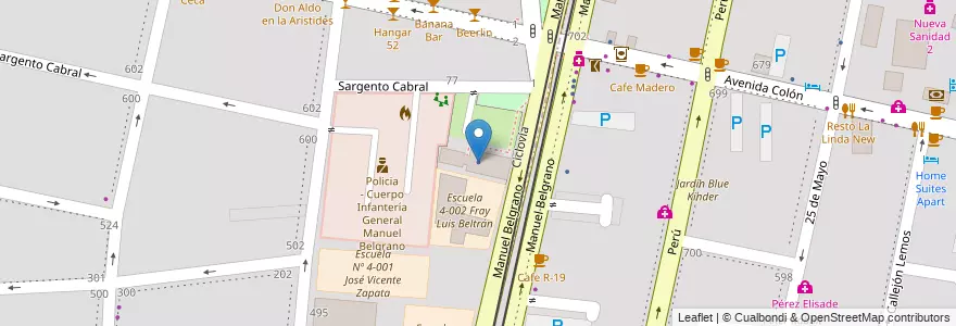 Mapa de ubicacion de Archivo General de la Provincia de Mendoza en Argentina, Chile, Mendoza, Departamento Capital, Ciudad De Mendoza, Sección 5ª Residencial Sur.