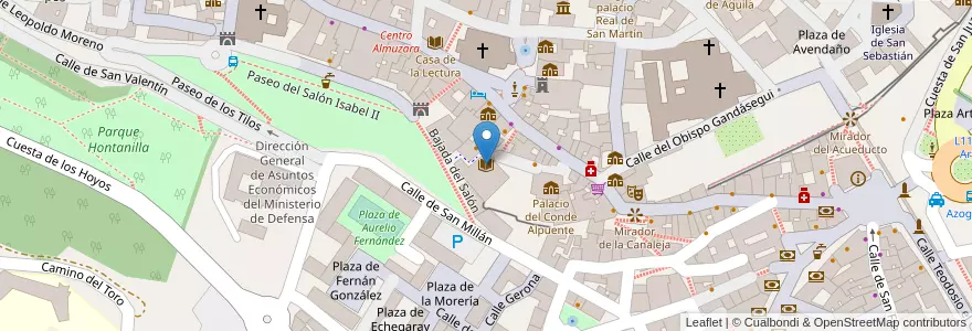Mapa de ubicacion de Archivo Histórico Municipal en スペイン, カスティーリャ・イ・レオン州, Segovia, Segovia.