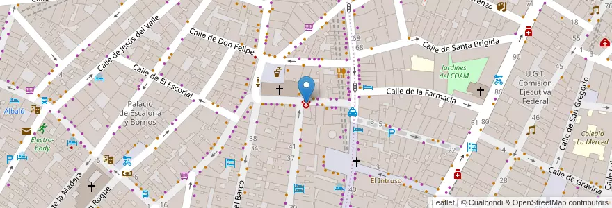 Mapa de ubicacion de Arco Iris en 西班牙, Comunidad De Madrid, Comunidad De Madrid, Área Metropolitana De Madrid Y Corredor Del Henares, Madrid.