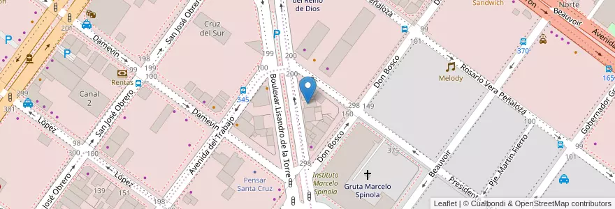 Mapa de ubicacion de Arco Iris en الأرجنتين, محافظة سانتا كروز, تشيلي, Mercado De La Ciudad, Deseado, Caleta Olivia.