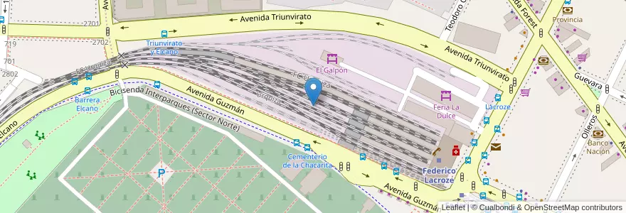 Mapa de ubicacion de Area de Concesión en 阿根廷, Ciudad Autónoma De Buenos Aires, 布宜诺斯艾利斯, Comuna 15.