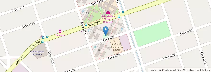Mapa de ubicacion de Area de esparcimiento en Argentinië, Buenos Aires, Partido De Florencio Varela, Ingeniero Juan Allan.